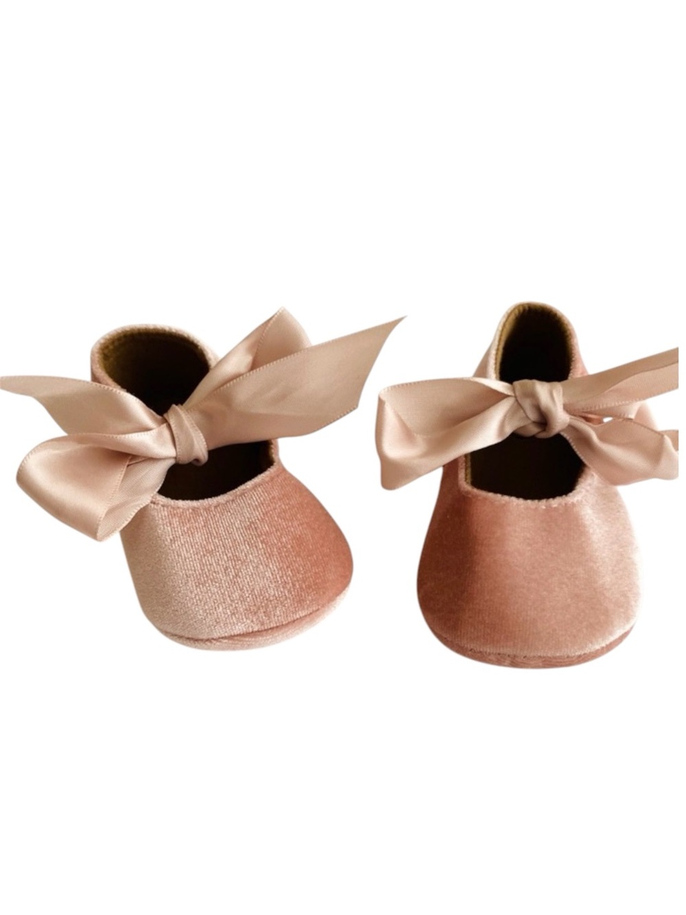 myggpp Baby Girls Mary Jane Flats Anti-Slip Rubber Sole Blush Pink Size 2